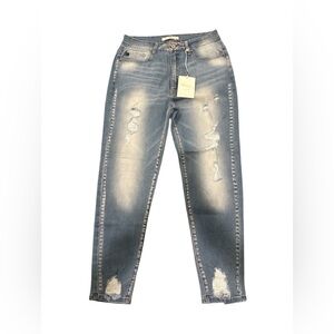 KanCan Women’s Light Blue Distressed Skinny Leg Jeans 15/31 *New With Tags*